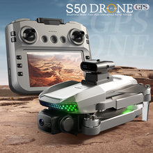 Load image into Gallery viewer, S50 PRO GPS Drone With 2 Batteries, 4.5-inch Large Screen Remote, Real-Time HD Camera, Obstacle Avoidance, Extended Flight Time