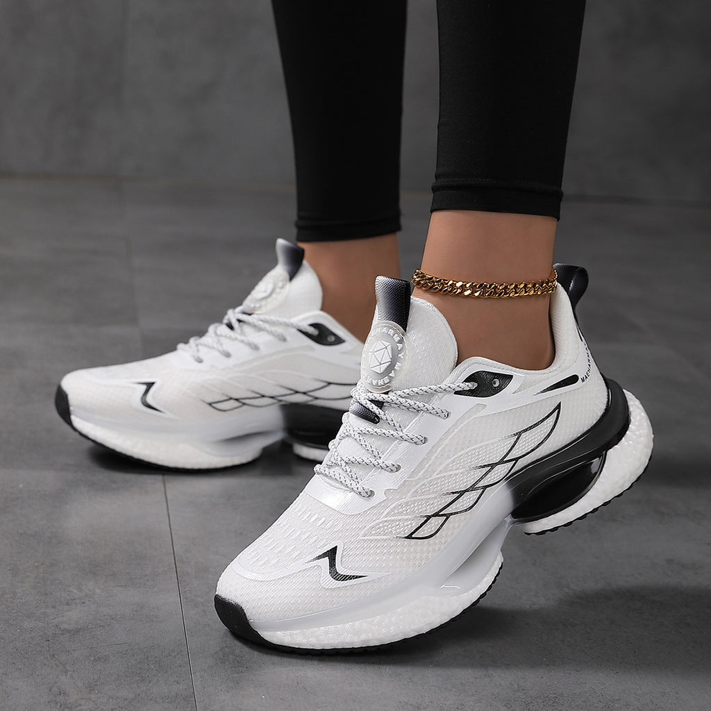 Womens Lightweight Shock-Absorbing Mesh Running Shoes For Sports