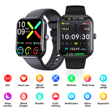 Load image into Gallery viewer, Blood Sugar Glucose Monitor Smart Watch for Diabetics SOS Emergency Alarm Call-0