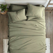 Load image into Gallery viewer, Twin XL Sage 4 PCS Soft Wrinkle Resistant Microfiber Polyester Sheet Set