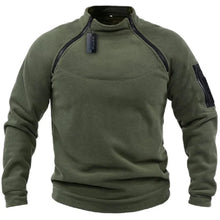 Load image into Gallery viewer, Men's Tactical Fleece Pullover Jacket Outdoor Hiking (Green)