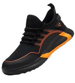 Safety Toe Work Shoes for Men Women (orange)