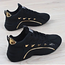 Load image into Gallery viewer, Mens Casual Vulcanized Sneakers Lightweight Breathable Shoes (Black)