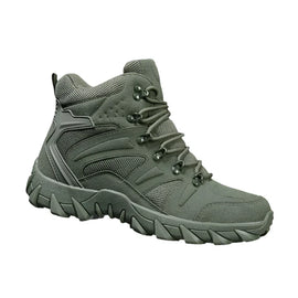 Men's Tactical Work Ankle Boots Winter Safety Shoes (Green)