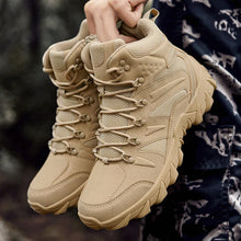 Load image into Gallery viewer, Men's Tactical Work Ankle Boots Winter Safety Shoes (Beige)