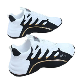 Mens Casual Vulcanized Sneakers Lightweight Breathable Shoes (White)