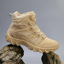 Load image into Gallery viewer, Men's Tactical Work Ankle Boots Winter Safety Shoes (Beige)