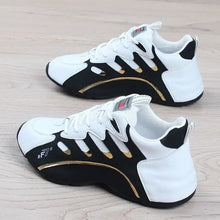Load image into Gallery viewer, Mens Casual Vulcanized Sneakers Lightweight Breathable Shoes (White)
