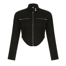 Load image into Gallery viewer, New Stand-up Collar Slim Fit Short Zipper Jacket