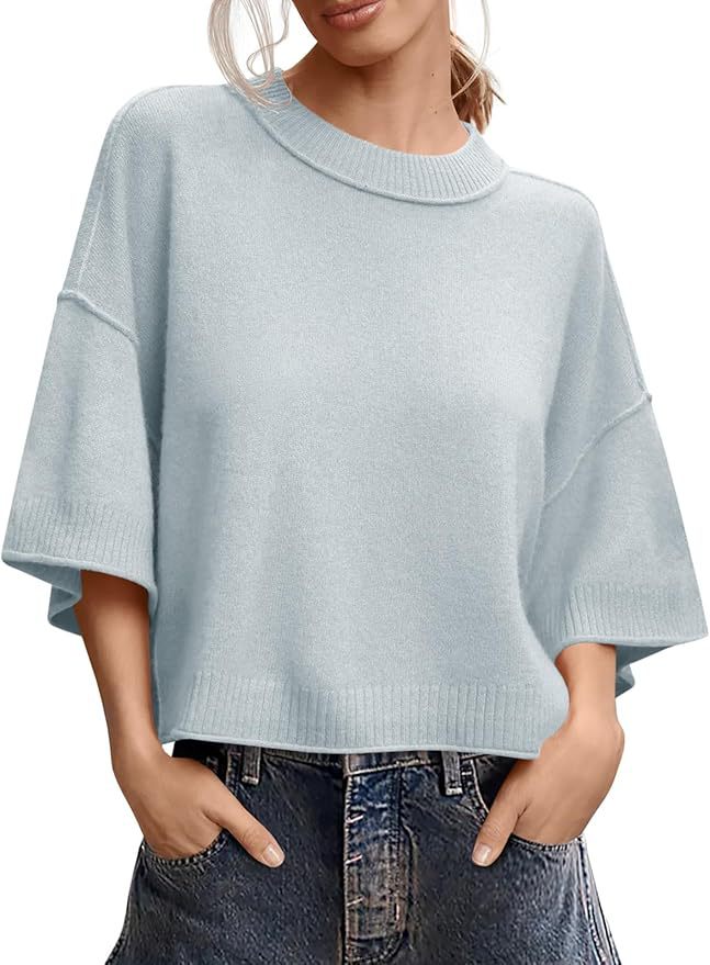 Women's Casual Crew-Neck Lightweight Top