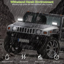 Load image into Gallery viewer, 7in LED Light Bar 120W 12000LM LED Work Light Pods Offroad Driving Lights IP67 Waterproof Fog Light Spot Flood Beam For Jeep Trailer Truck Bus Boat