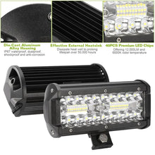 Load image into Gallery viewer, 7in LED Light Bar 120W 12000LM LED Work Light Pods Offroad Driving Lights IP67 Waterproof Fog Light Spot Flood Beam For Jeep Trailer Truck Bus Boat