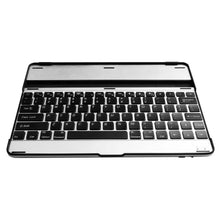 Load image into Gallery viewer, Silver And Black Aluminum Alloy Wireless Keyboard Tablet Cover