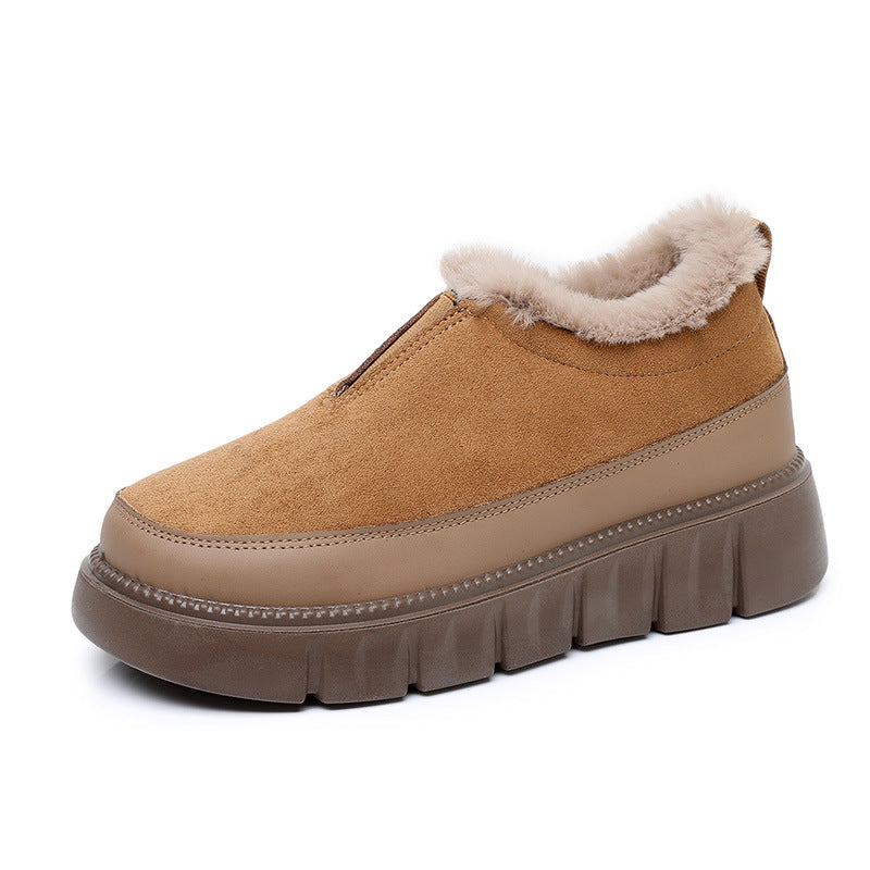 Womens Soft-soled Thickened Insulated Snow Boots