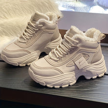 Load image into Gallery viewer, Womens Fleece-Lined High-Top Sporty Casual Warm Cotton Shoes