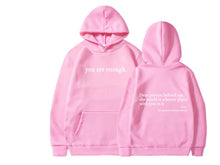 Load image into Gallery viewer, Dear Person Behind Me,the World Is A Better Place,with You In It,love,the Person In Front Of You,Women's Plush Letter Printed Kangaroo Pocket Drawstring Printed Hoodie Unisex Trendy Hoodies