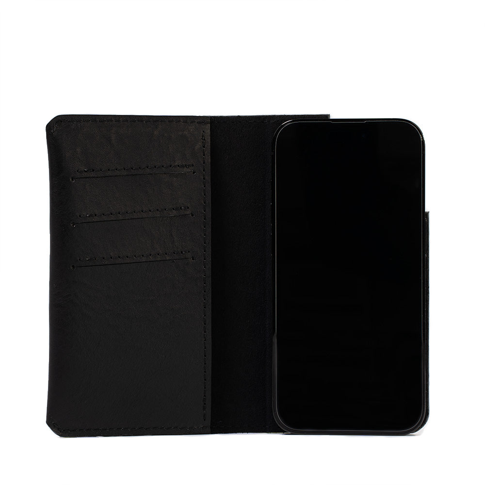 Leather Folio Case Wallet for iPhone 15 Series with MagSafe - The Minimalist 1.0