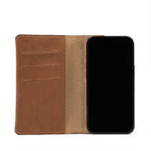 Load image into Gallery viewer, Leather Folio Case Wallet for iPhone 15 Series with MagSafe - The Minimalist 1.0
