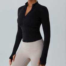 Load image into Gallery viewer, Fleece-Lined Yoga Jacket