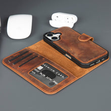 Load image into Gallery viewer, Casper iPhone 17 Leather Wallet Case – MagSafe Compatible