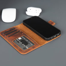 Load image into Gallery viewer, Casper iPhone 17 Leather Wallet Case – MagSafe Compatible