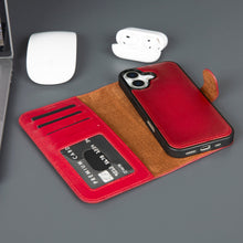 Load image into Gallery viewer, Casper iPhone 17 Leather Wallet Case – MagSafe Compatible