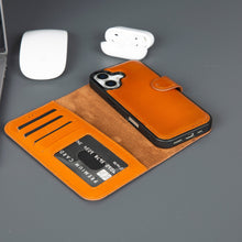 Load image into Gallery viewer, Casper iPhone 17 Leather Wallet Case – MagSafe Compatible