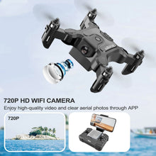 Load image into Gallery viewer, DE  V2 Mini Drone Selfie WIFI FPV With HD Camera Foldable Arm RC Quadcopter Toy