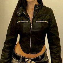 Load image into Gallery viewer, New Stand-up Collar Slim Fit Short Zipper Jacket