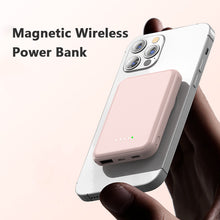 Load image into Gallery viewer, Mini Fast Charging Magnetic Wireless Power Bank 5000 MAh Portable