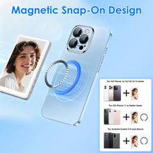 Load image into Gallery viewer, Vlog Selfie Monitor Screen Magnetic Rear Camera Phone Monitor Wireless Selfie Monitor Screen With 33FT Remote For Vlog Live Stream Compatible With IOS Android