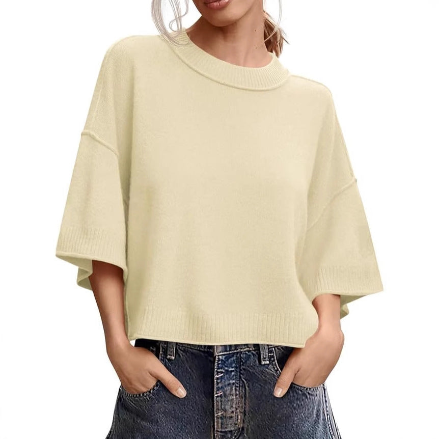 Women's Casual Crew-Neck Lightweight Top