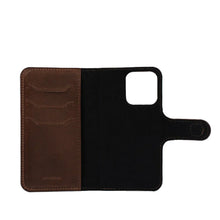 Load image into Gallery viewer, Leather MagSafe Folio Case Wallet with Grip for iPhone 15 Series