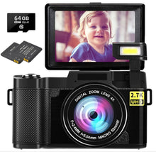 Load image into Gallery viewer, HD 27K With Flip HD Screen R2S Digital Camera
