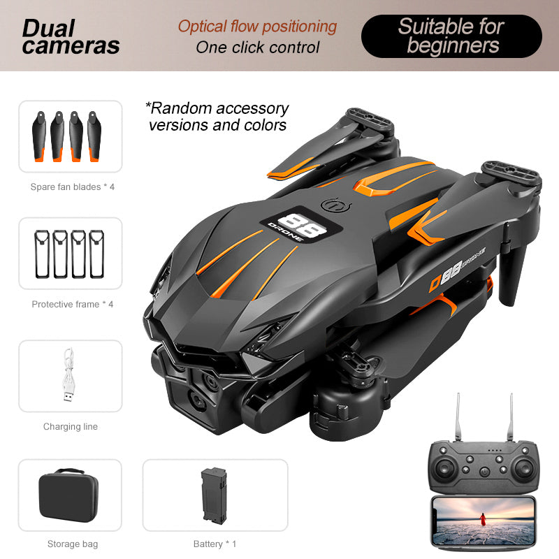 D88 Fixed-Altitude Stroboscopic Dual-Camera Drone