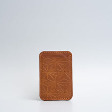 Load image into Gallery viewer, Leather Wallet compatible with MagSafe - Geometric Flower