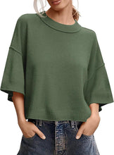 Load image into Gallery viewer, Women's Casual Crew-Neck Lightweight Top