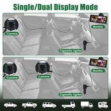 Load image into Gallery viewer, 1Pc 1080P Baby Car Camera For 2 Kids Dual Channel Car Baby Monitor Rear Facing Car Seat Camera With 120Degree Wide View 6.86In HD Split Screen Night Vision
