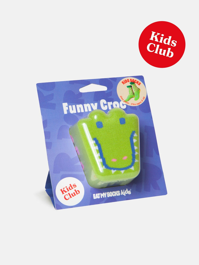 Eat My Socks - Kids Funny Crocodile Socks-0
