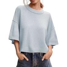 Load image into Gallery viewer, Women's Casual Crew-Neck Lightweight Top
