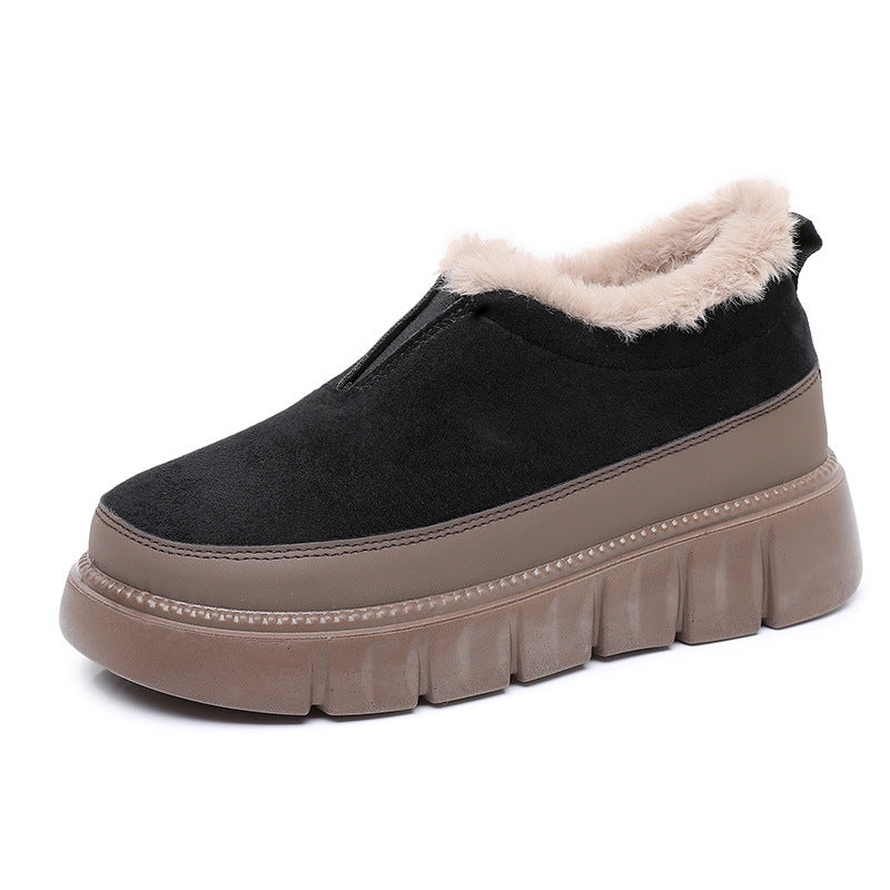 Womens Soft-soled Thickened Insulated Snow Boots