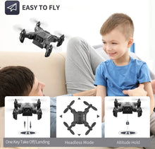 Load image into Gallery viewer, DE  V2 Mini Drone Selfie WIFI FPV With HD Camera Foldable Arm RC Quadcopter Toy