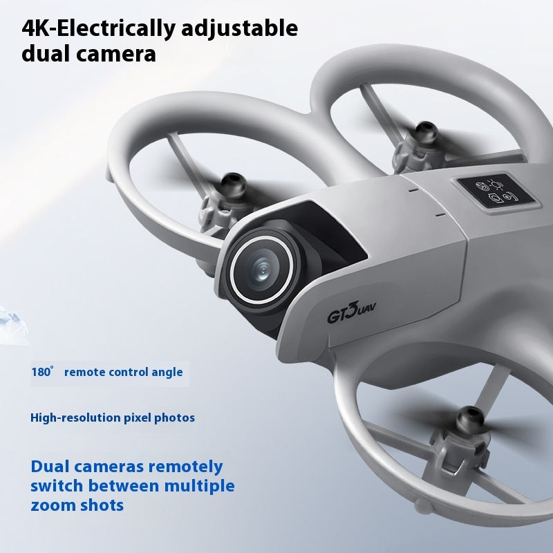GT3 Mini Aerial Photography Obstacle Avoidance Crossing Machine Double Camera Light