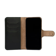 Load image into Gallery viewer, Leather MagSafe Folio Case Wallet with Grip for iPhone 15 Series