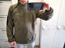 Load image into Gallery viewer, Men's Tactical Fleece Pullover Jacket Outdoor Hiking (Green)