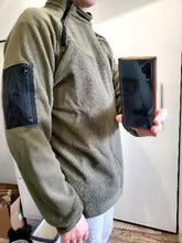 Load image into Gallery viewer, Men's Tactical Fleece Pullover Jacket Outdoor Hiking (Green)