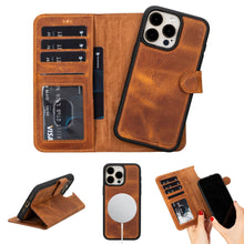 Load image into Gallery viewer, Casper Leather iPhone 15 Series Wallet Case