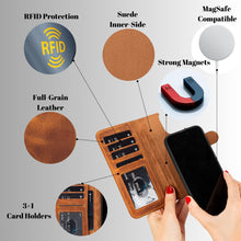 Load image into Gallery viewer, Casper Leather iPhone 15 Series Wallet Case