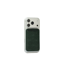Load image into Gallery viewer, Leather Wallet compatible with MagSafe - Geometric Flower